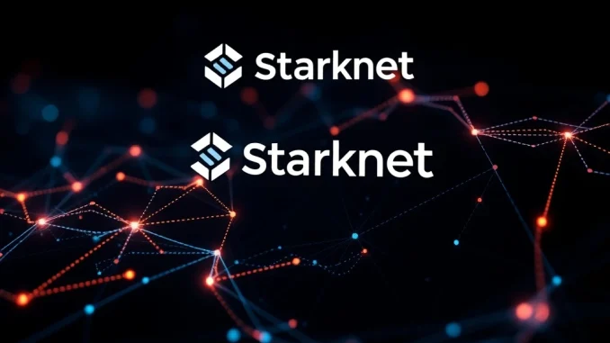 Starknet network status screen showing a halted block production, symbolizing the recent 20-minute blockchain halt.