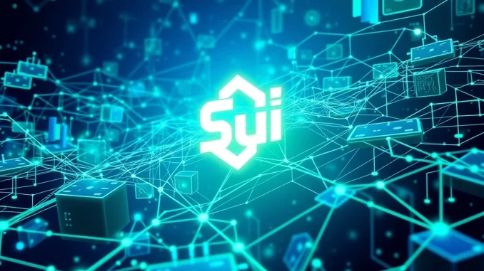 Visual representation of the Sui blockchain's full-stack strategy, showing interconnected components driving Layer 1 growth.