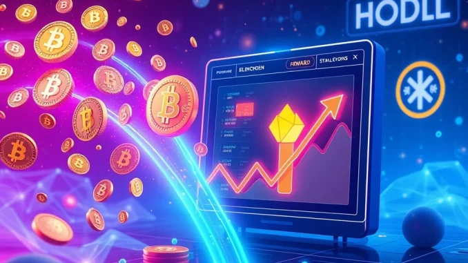 A visual representation of digital assets flowing into a decentralized exchange, symbolizing high Sui liquidity yields from Momentum DEX's HODL campaign.