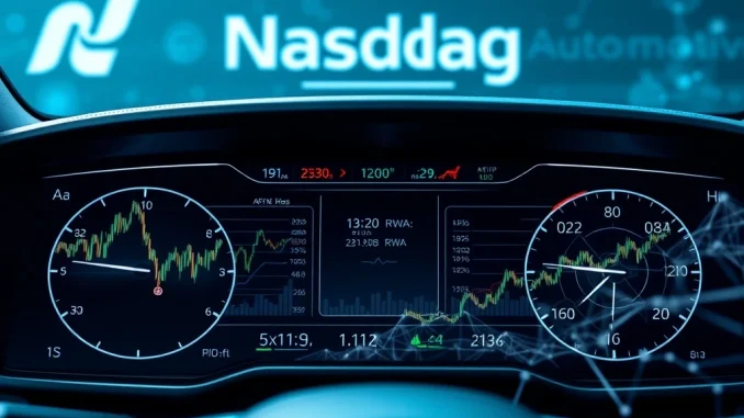 A visual representation of SunCar Technology's $10M **RWA tokens** crypto investment, merging traditional finance with blockchain innovation.