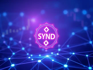Digital representation of the Syndicate SYND token launching, symbolizing its role in advanced DAO infrastructure and Web3 governance.