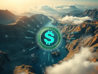 Illustration of Tether funding a $20 billion private placement, symbolizing significant investment in the stablecoin market.