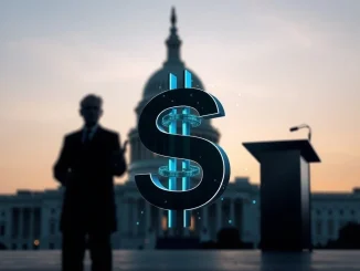 Bo Hines discusses Tether USAT stablecoin's Q4 launch and Genius Act compliance at a blockchain event.