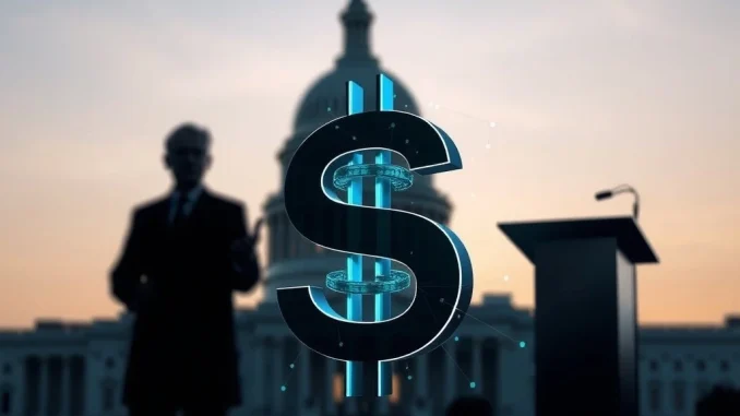 Bo Hines discusses Tether USAT stablecoin's Q4 launch and Genius Act compliance at a blockchain event.