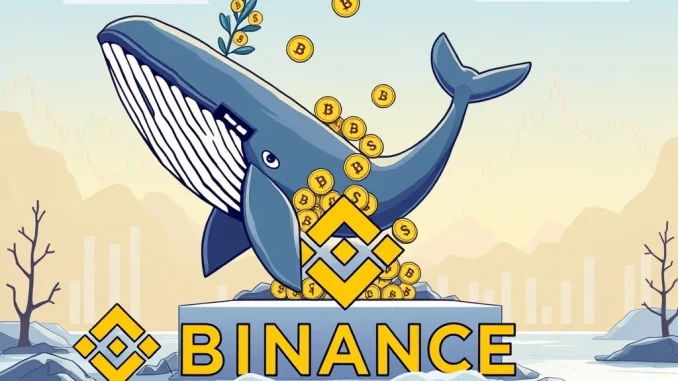 Visualizing Trend Research's significant PENDLE and ENS deposit to Binance, indicating potential market shifts.