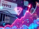 Tron (TRX) cryptocurrency chart soaring, representing its yearly high driven by Crypto ETFs and positive US legislation.