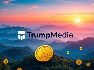 An infographic showing Trump Media's significant CRO token acquisition from Crypto.com, highlighting a major digital asset investment.