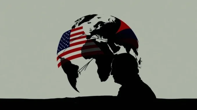 Former President Trump contemplating geopolitical strategy regarding US long-range weapons in Russia, signaling potential policy shifts.