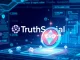 Truth Social CRO conversion feature, showing Truth Gems turning into Crypto.com Coin, symbolizing crypto integration.