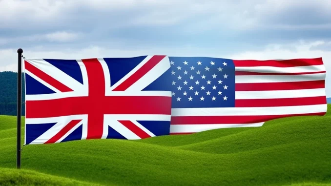 Flags of the UK and US symbolizing the new UK US crypto task force on digital asset regulation.