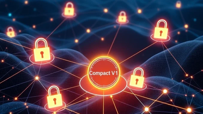 Uniswap Labs Unleashes Compact V1: Revolutionizing Cross-Chain Interoperability Visualizing secure cross-chain transactions and resource management, powered by Uniswap Labs Compact V1.