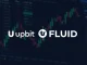 Upbit crypto exchange platform displaying Fluid (FLUID) token trading pairs, signifying a new Upbit listing.