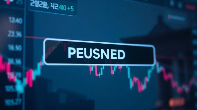 Upbit KRW Suspension: Urgent Halt Impacts Korean Crypto Trading Upbit KRW suspension notification on a digital screen, impacting Korean crypto exchange users.