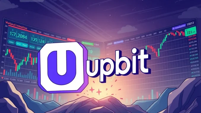 Upbit exchange logo next to Linea crypto logo, symbolizing the upcoming Upbit Linea listing and its impact on the market.