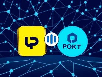 An urgent announcement graphic for Upbit POKT suspension, highlighting the temporary halt of deposits and withdrawals.