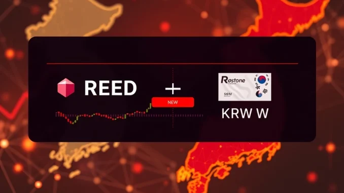 Upbit Redstone Listing: A Pivotal Moment for KRW Trading A digital screen displaying the Upbit Redstone listing announcement, highlighting new KRW trading options for the RED token.