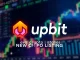 Upbit exchange logo alongside Toshi (TOSHI) coin, symbolizing the new Upbit listing and trading opportunity for investors.