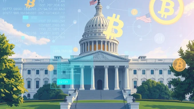 An illustration depicting the scale of US government Bitcoin holdings, with a focus on transparency and the true amount held, highlighting US government Bitcoin holdings.