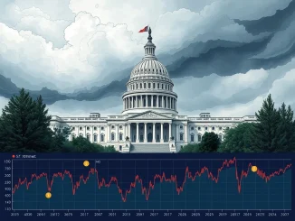 Visualizing the potential economic instability from the US government shutdown after the Senate bill rejection.