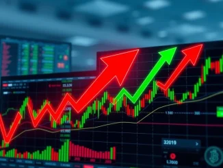 Visualizing a mixed US stock market opening, showing S&P 500, Nasdaq, and Dow Jones indicators moving differently, impacting investor sentiment.