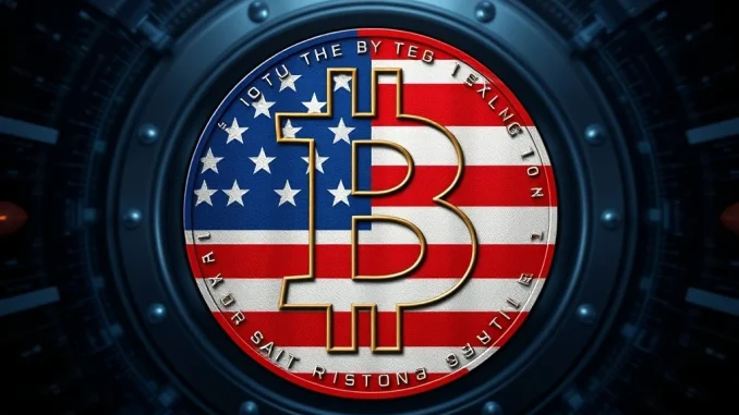 US government actively building a Strategic Bitcoin Reserve, symbolizing its crucial role in national asset diversification.