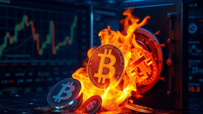 Visualizing a significant USDC burn event, showing 209 million USDC tokens being removed from circulation and its impact on the stablecoin market.