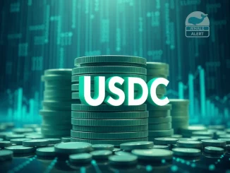 Digital representation of 250 million USDC being minted, highlighting its impact on the stablecoin market.