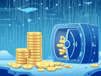 Digital depiction of 250 million USDC minted flowing into the Circle Treasury, symbolizing increased crypto market liquidity.