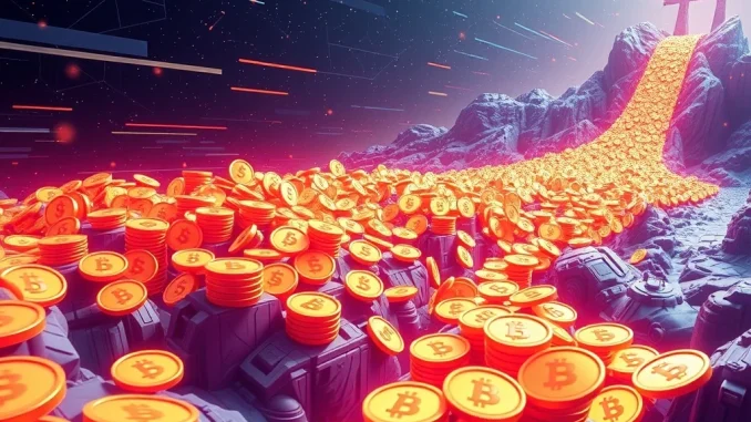 Visualizing the significant 250M USDC minted on Solana, symbolizing the network's expanding stablecoin activity.