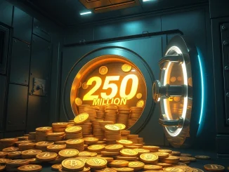 A visual representation of 250 million USDC being minted, symbolizing increased crypto liquidity and stablecoin market activity.