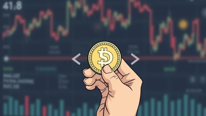 Conceptual image of USDC reversibility mechanism, showing a digital coin with an undo arrow, representing Circle's consideration.