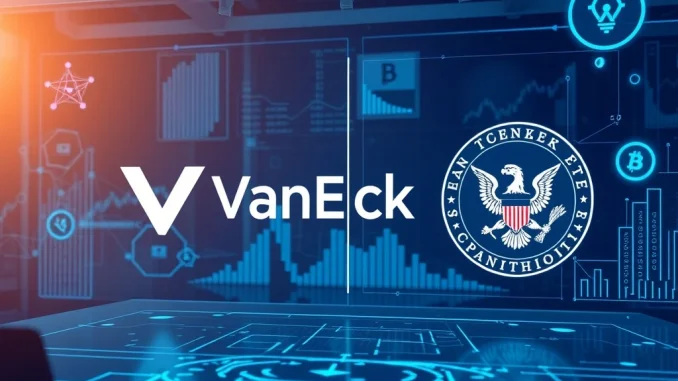 Illustrates a key meeting between VanEck and SEC on **ETF tokenization**, symbolizing regulatory progress in digital asset finance.