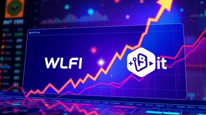 Bybit exchange platform interface showcasing the upcoming WLFI token listing and trading opportunities for users.