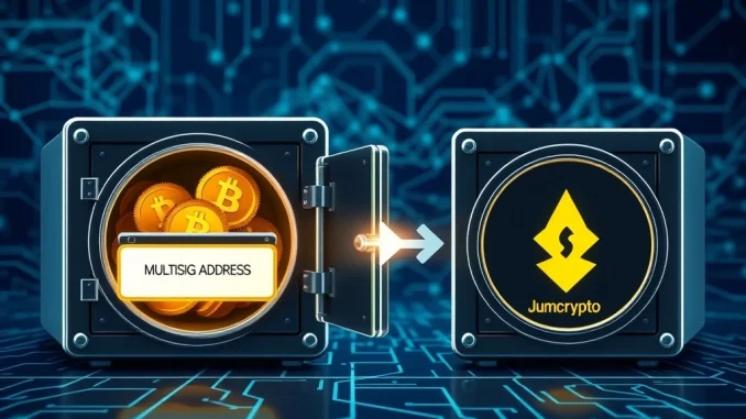 WLFI tokens transferring from a multisig address to Jump Crypto, illustrating a significant DeFi market maker transaction.