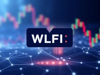 An infographic illustrating the initial 6.4 billion WLFI token supply, highlighting its significance for the WorldLibertyFinancial DeFi project.