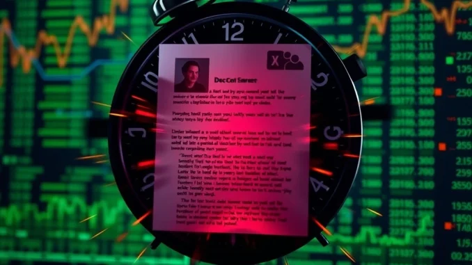 Graphic illustrating the sudden deletion of a World Liberty Financial (WLFI) token supply post, highlighting transparency concerns.