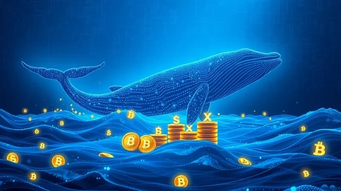 Illustrating a crypto whale's colossal $30M XPL purchase, signifying a major market event and USDC investment.