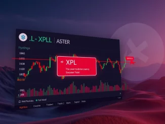 Visualizing the XPL price error on Aster DEX, highlighting the significant trading anomaly caused by a system glitch.