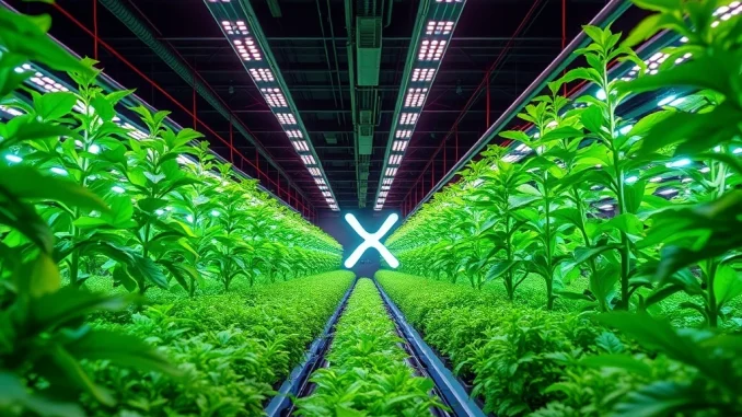 Nature's Miracle's innovative vertical farming operation integrating XRP for its corporate treasury strategy, showcasing institutional crypto adoption.