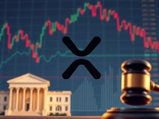 Chart depicting XRP News Today with bearish divergence, highlighting critical support levels and regulatory pressures.