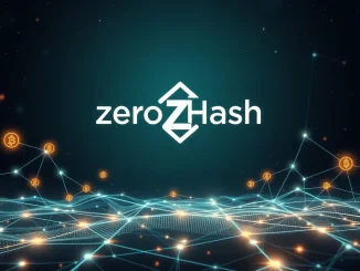 Zero Hash funding announcement, symbolizing secure stablecoin infrastructure and growth in digital asset services.
