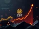 A visual metaphor for Zerobase TVL growth, showing financial charts rising and ZBT tokens increasing, representing the successful Binance Earn Booster campaign.