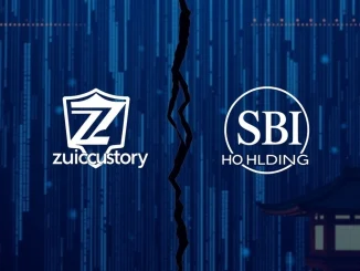 Visualizing Zodia Custody and SBI Holdings' joint venture dissolving, emphasizing their mutual decision to cease crypto custody operations in Japan.