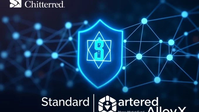 AlloyX tokenized MMF launch on Polygon, showing digital finance and traditional banking collaboration.