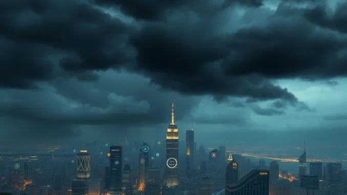 A visual representation of the uncertain altcoin season, reflecting the Bitget CEO's cautious forecast for the crypto market downturn.