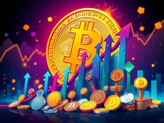 A visual representation of the Altcoin Season Index rising, indicating a shift in cryptocurrency market dominance towards altcoins.