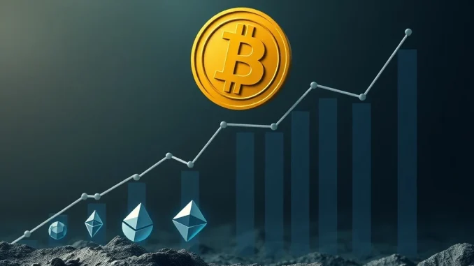 A chart illustrating the Altcoin Season Index dropping significantly, reflecting a shift in the cryptocurrency market away from altcoin dominance.