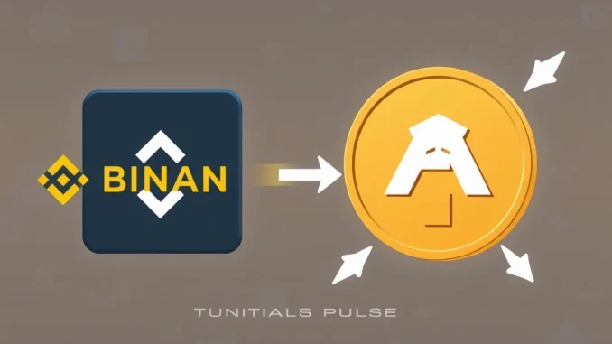 Binance and ApeCoin logos illustrate the temporary suspension of APE deposits and withdrawals for the upcoming ApeCoin contract swap.