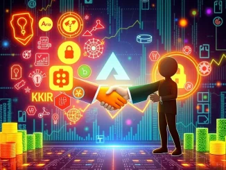 Illustrative image showing Aria funding propelling IP tokenization growth, with digital assets and investor collaboration.