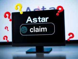 A red, disabled 'claim' button on a digital interface, symbolizing the halted Astar airdrop claim and the technical issue that affected users.